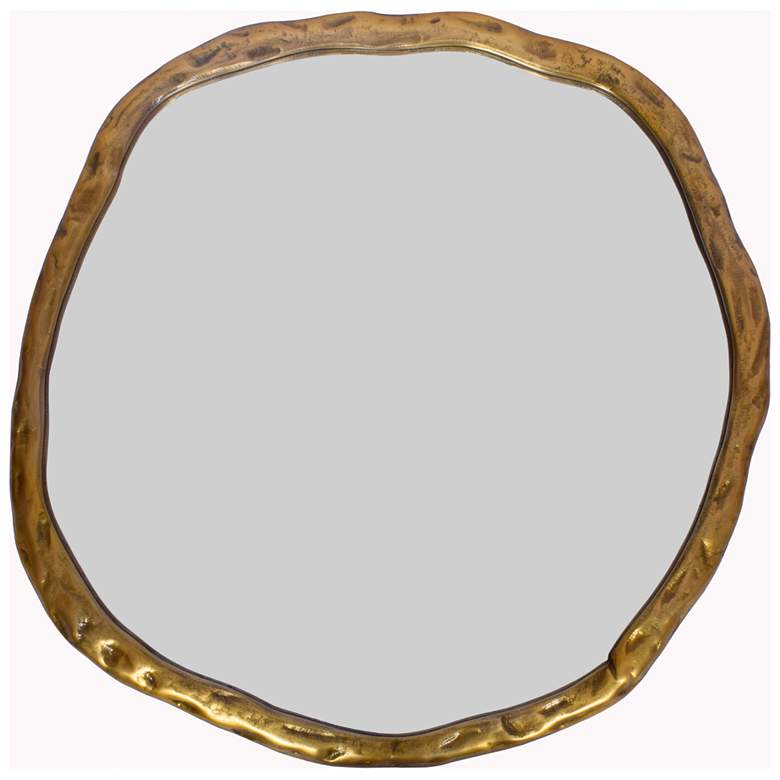 Image 1 Foundry Large Mirror Gold