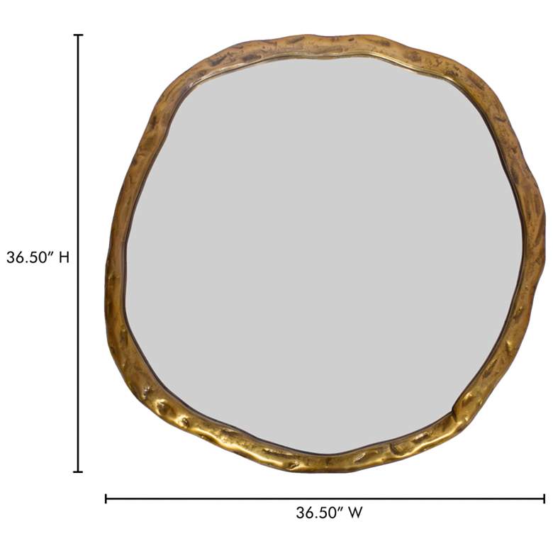 Image 5 Foundry Large Mirror Gold more views