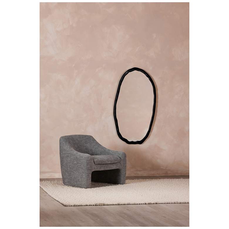 Image 2 Foundry Oval Mirror Black more views