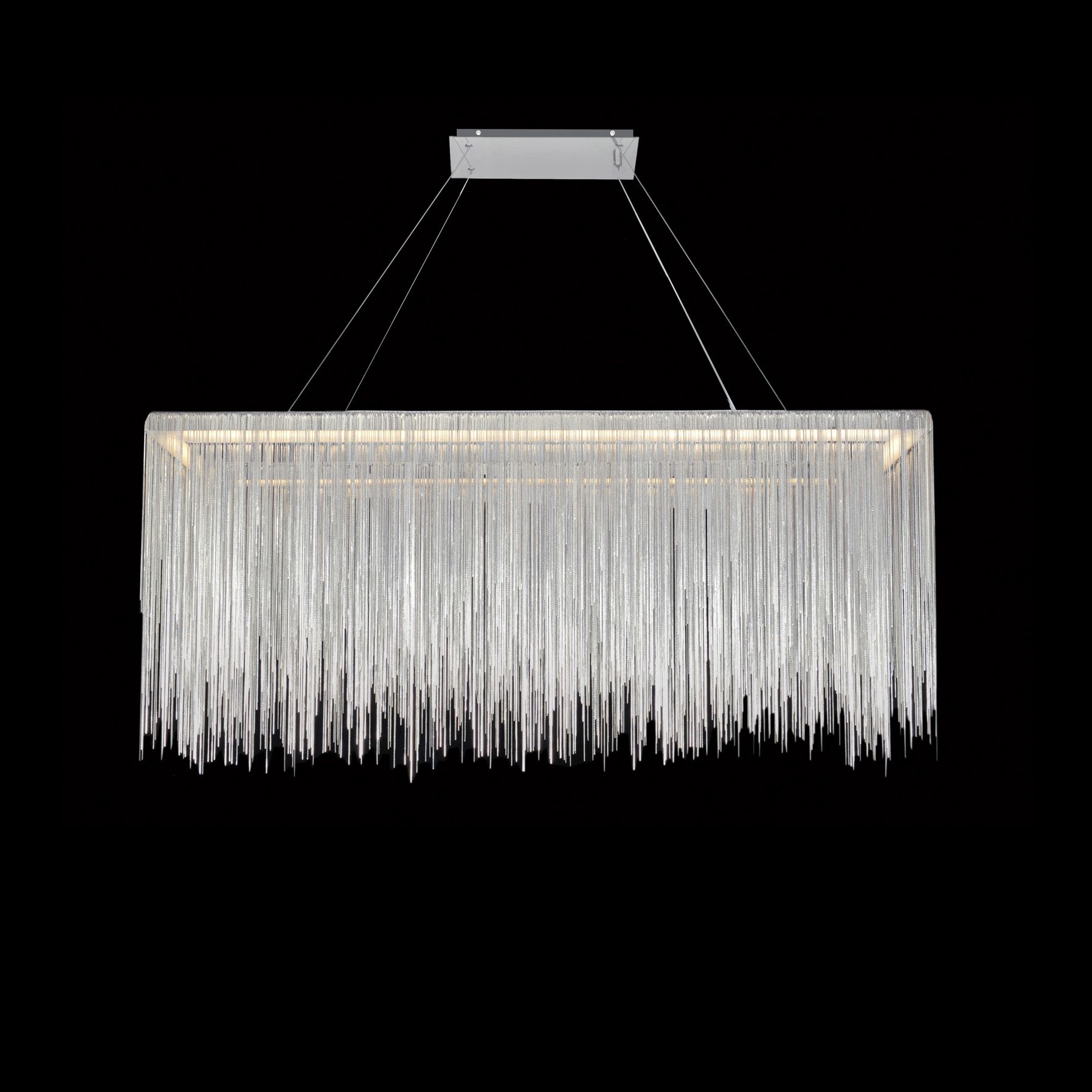 Fountain Ave. 48"W Linear LED Chandelier in Chrome