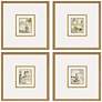 1_Fountains I 16"W x 17"H Framed Art Set of 4
