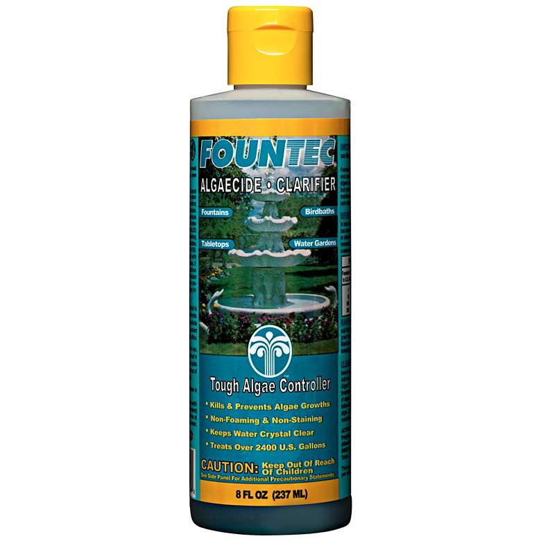 Image 1 Fountec Fountain Water Algaecide and Clarifier 8-Ounce Size