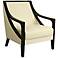 Fouquet White Leather Club Chair