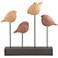 Four Birds 17" High Tan and Terracotta Finish Rustic Statue Piece