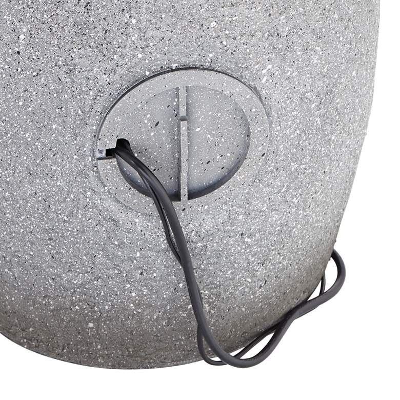 Image 6 Four Bowls 32" High Gray Faux Stone LED Cascading Floor Fountain more views