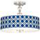 Four Corners Giclee 16" Wide Semi-Flush Ceiling Light