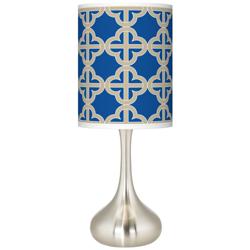 Four Corners Giclee Droplet Table Lamp