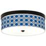 Four Corners Giclee Energy Efficient Bronze Ceiling Light
