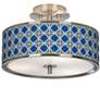 Four Corners Giclee Glow 14" Wide Ceiling Light