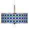 Four Corners Giclee Glow 16" Wide Pendant Light