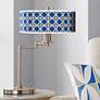 1_Four Corners Giclee Shade LED Swing Arm Desk Lamp