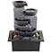 Four Cup 11" High LED Lighted Cascading Tabletop Fountain
