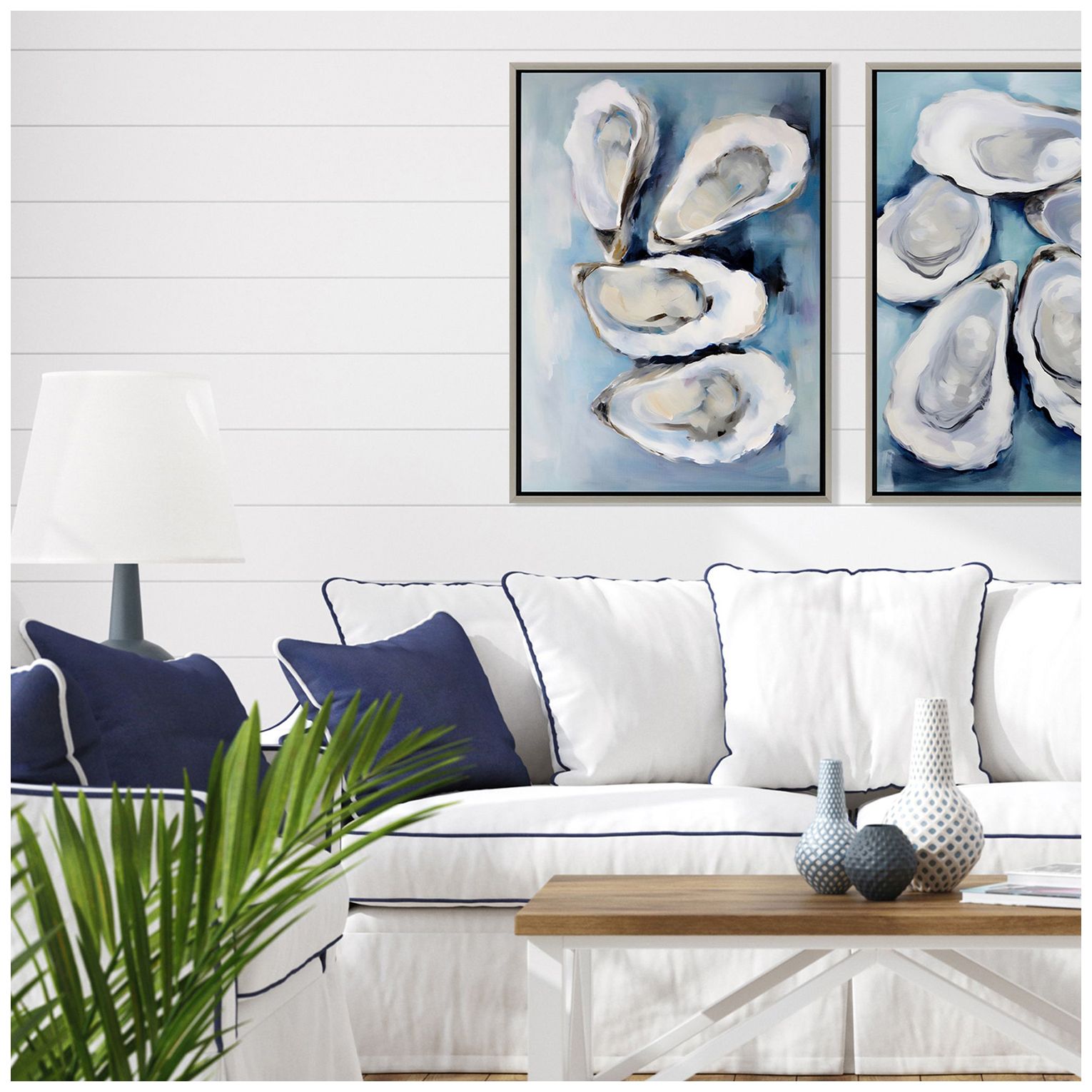 Image 4 Four Oysters 26"W x 36"H Canvas more views
