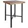 Fowler 32" Wide Industrial Wood and Steel Square Pub Table
