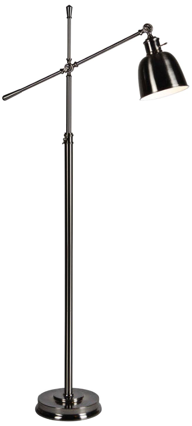 industrial chrome floor lamp