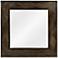 Fox Gray Chestnut Wood 30" Square Wall Mirror