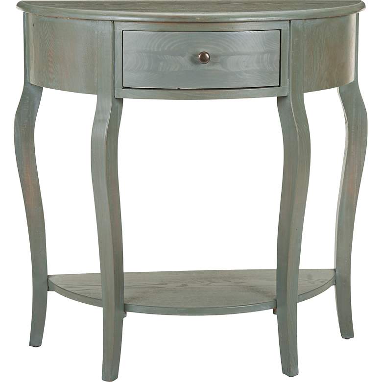 Image 1 Foxe French Gray Whitewashed 1-Drawer Console Table
