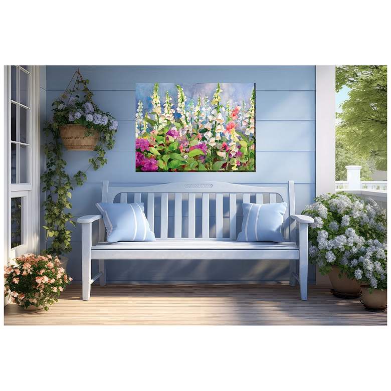 Image 2 Foxgloves Outdoor Canvas Art more views