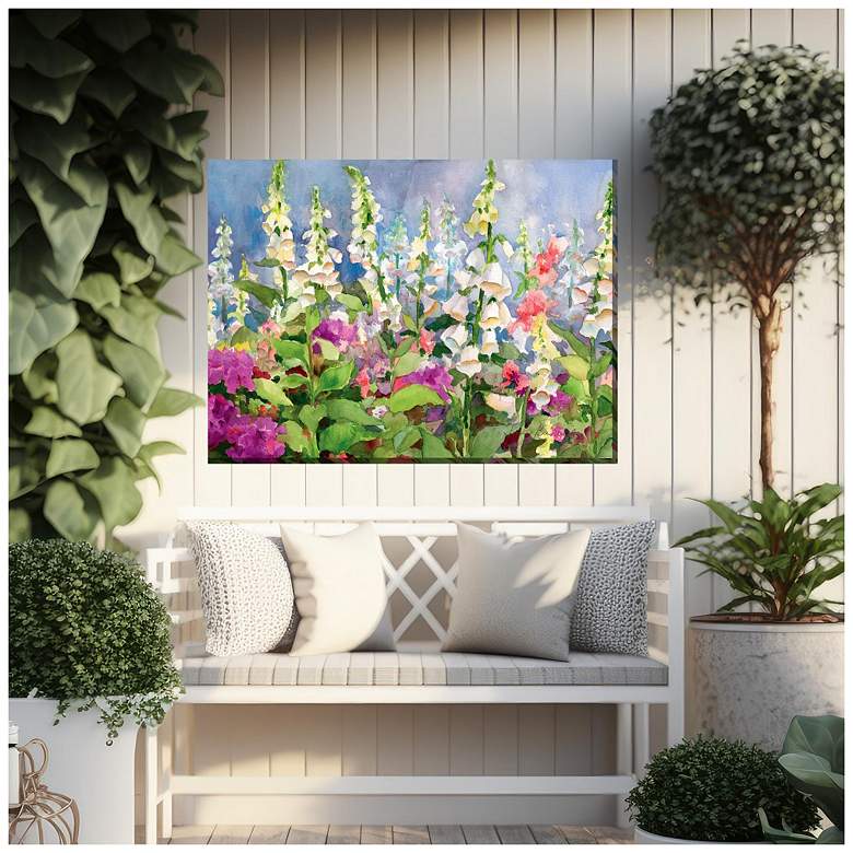 Image 3 Foxgloves Outdoor Canvas Art more views