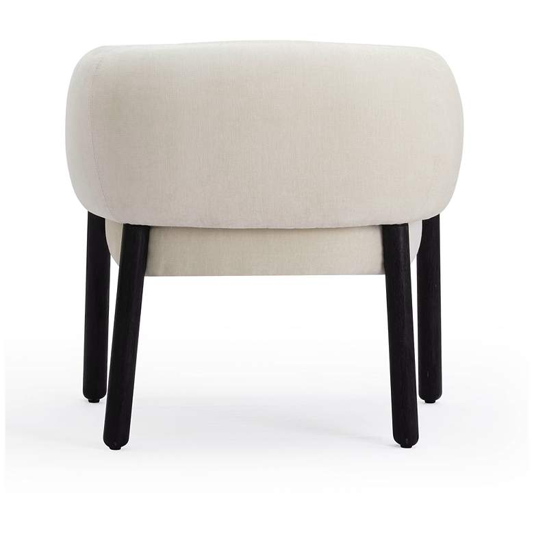 Image 4 Foxy Cream Basketweave Chenille Accent Chair more views