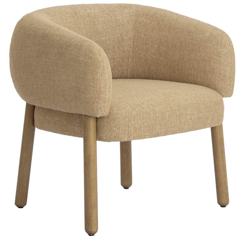Image 1 Foxy Honey Textured Fabric Accent Chair