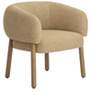 1_Foxy Honey Textured Fabric Accent Chair