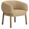 Foxy Honey Textured Fabric Accent Chair