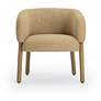 2_Foxy Honey Textured Fabric Accent Chair more views
