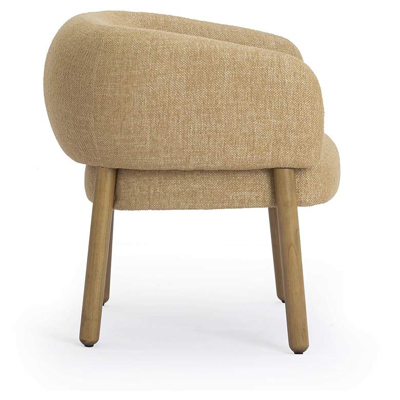 Image 3 Foxy Honey Textured Fabric Accent Chair more views