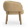 3_Foxy Honey Textured Fabric Accent Chair more views