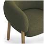 5_Foxy Olive Green Textured Fabric Accent Chair more views
