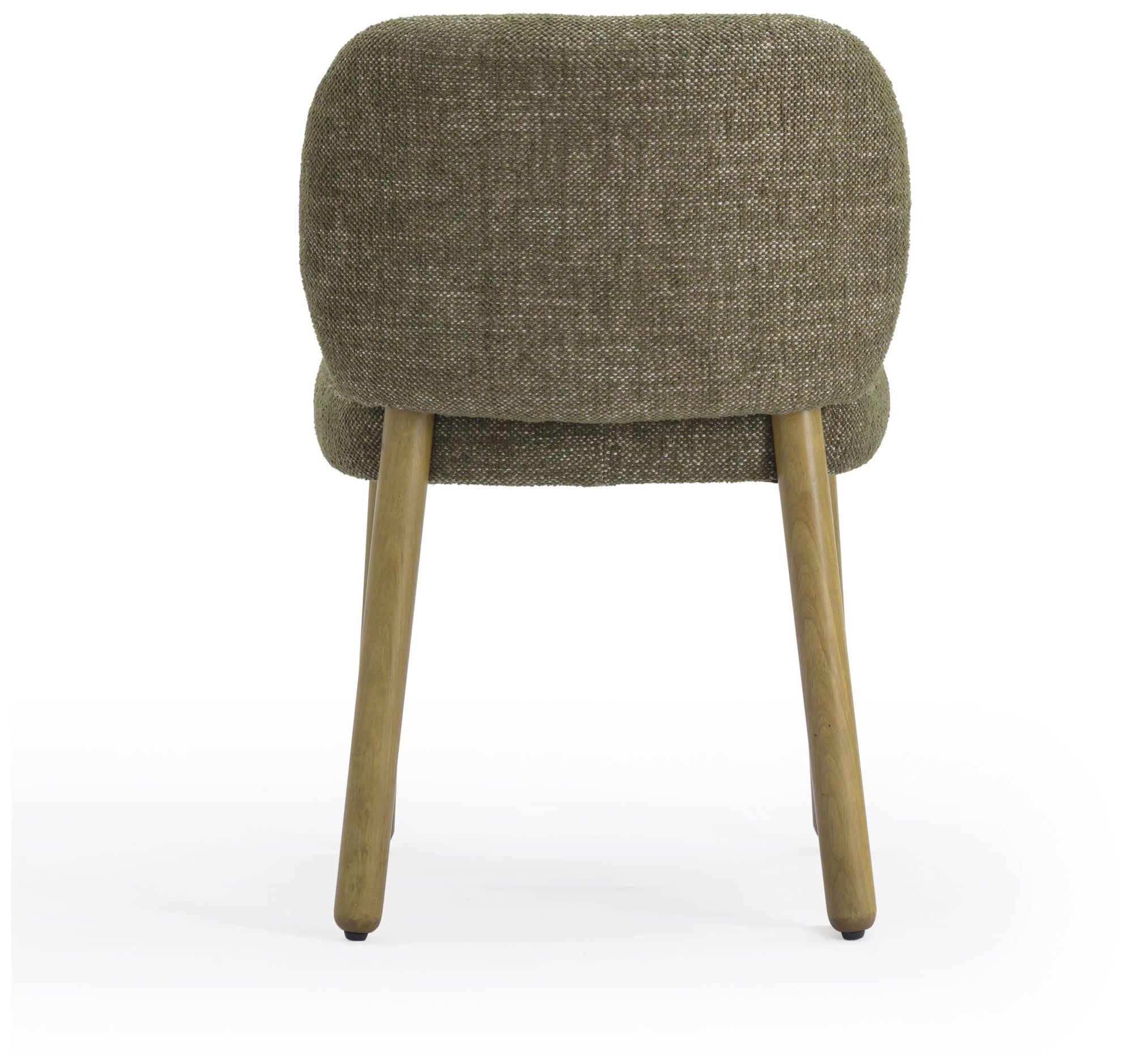 Image 4 Foxy Olive Green Textured Fabric Dining Chair more views