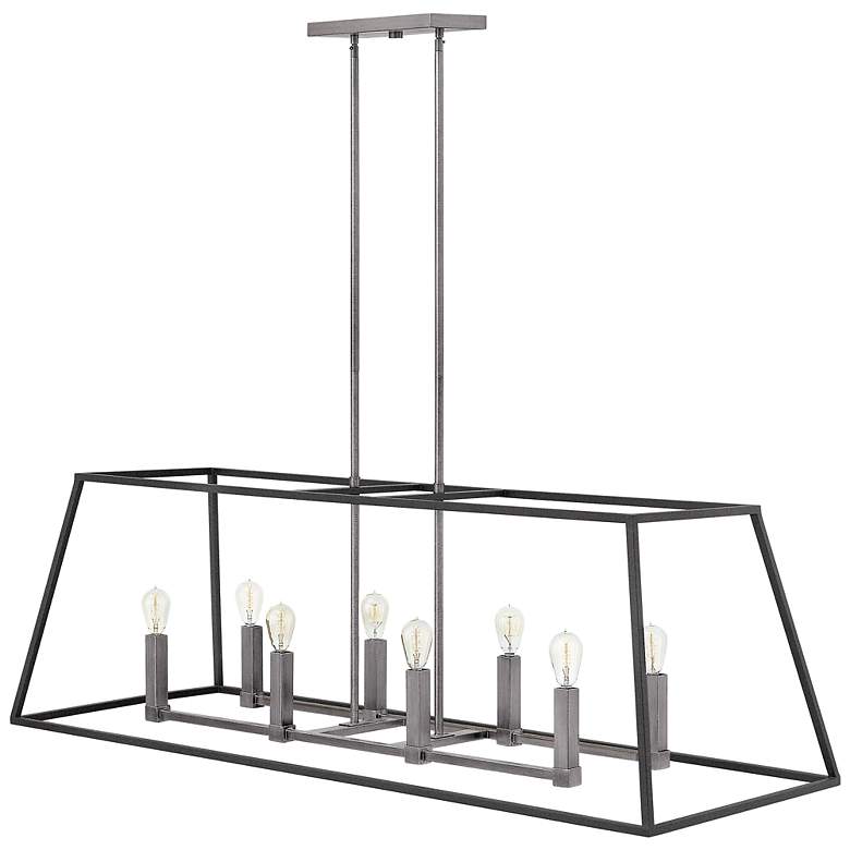 Image 2 Foyer Fulton-Eight Light Open Frame Linear-Aged Zinc more views