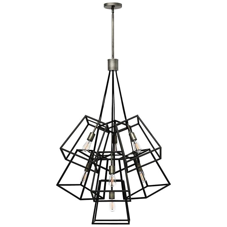 Image 2 Foyer Fulton-Seven Light Multi Tier-Aged Zinc more views