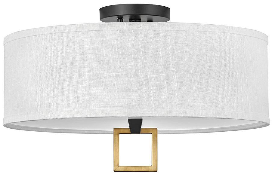 Image Foyer Link-Medium Semi-Flush Mount-Black