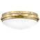 Foyer Oliver-Medium Flush Mount-Bright Brass