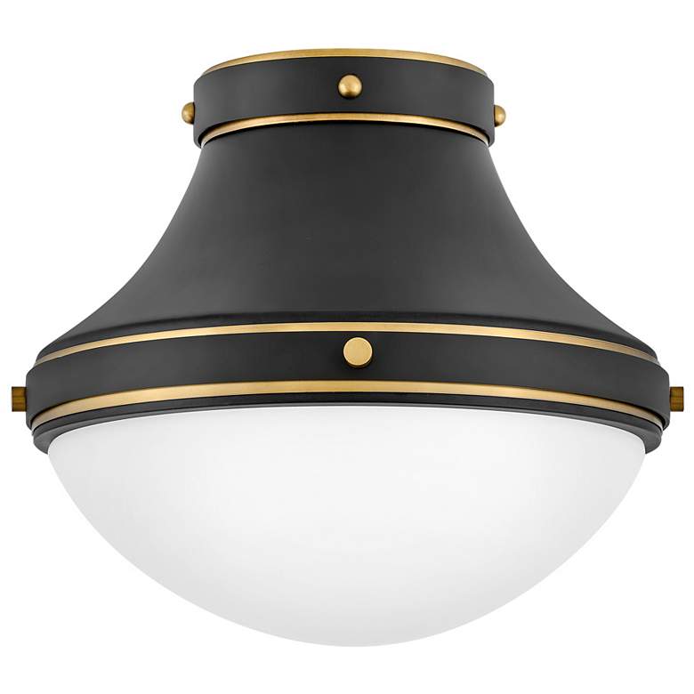 Image 1 Foyer Oliver-Small Flush Mount-Black