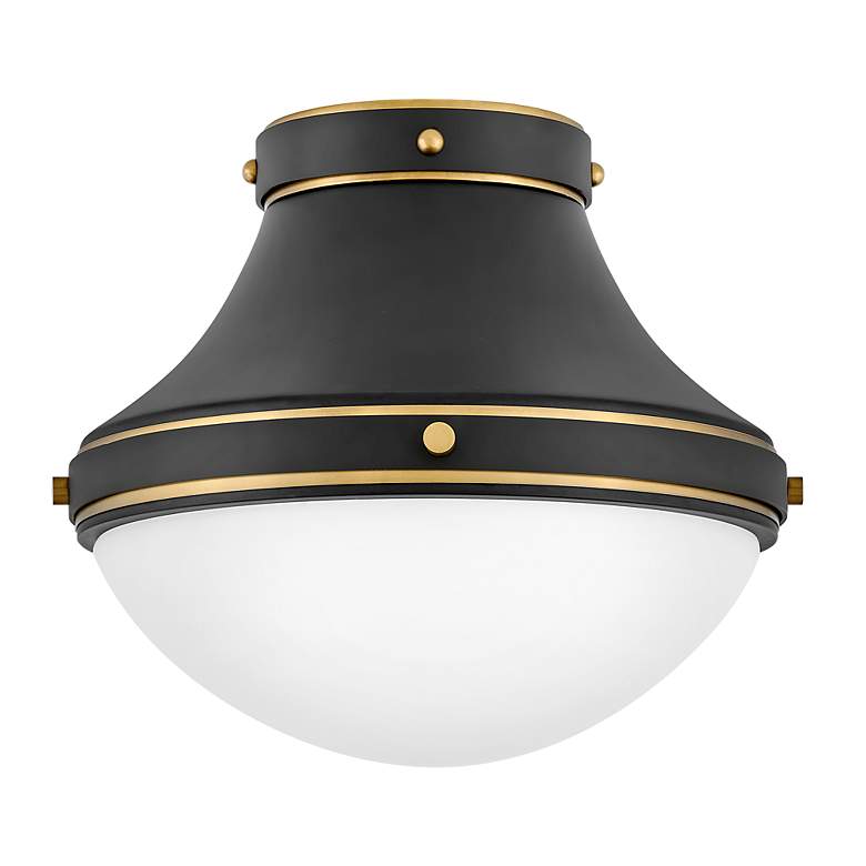 Image 2 Foyer Oliver-Small Flush Mount-Black more views