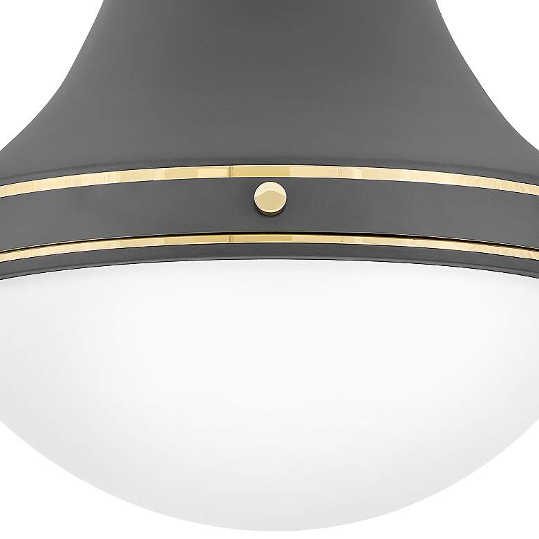 Image 2 Foyer Oliver-Small Flush Mount-Dark Matte Grey more views