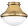 Foyer Oliver-Small Flush Mount-Heritage Brass