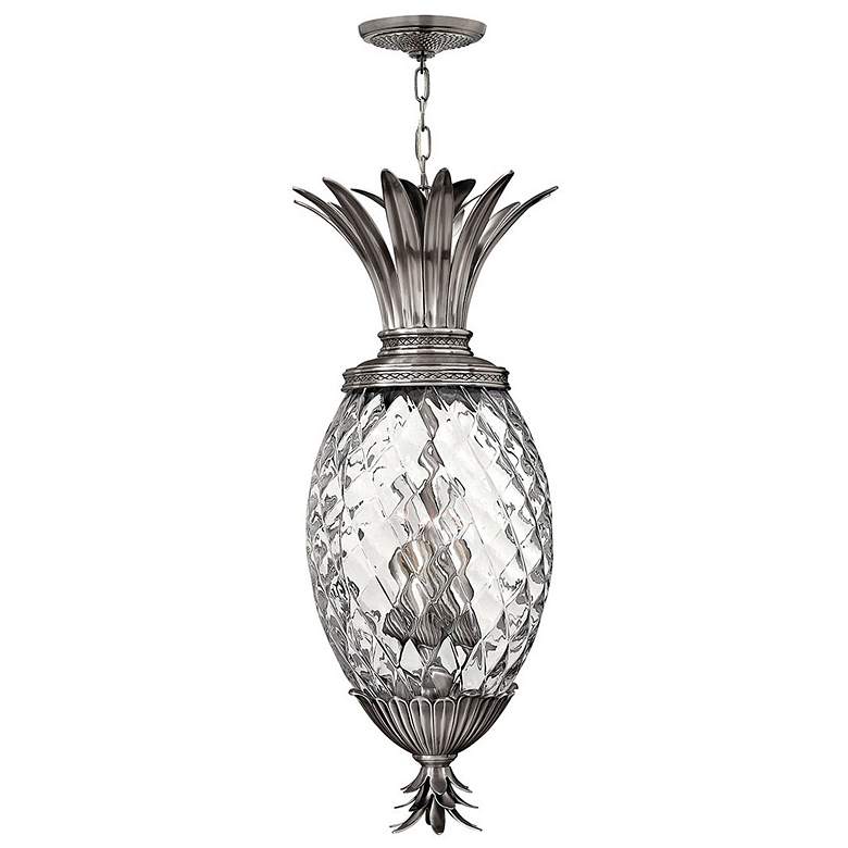 Image 1 Foyer Plantation-Large Pendant-Polished Antique Nickel