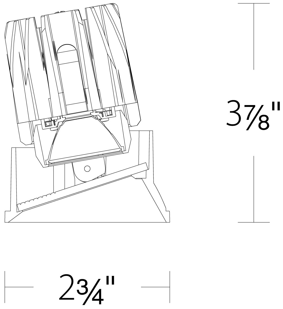 Thumbnail4 of FQ 3.63"H x 2.25"W 1-Light 2" LED in Black more views