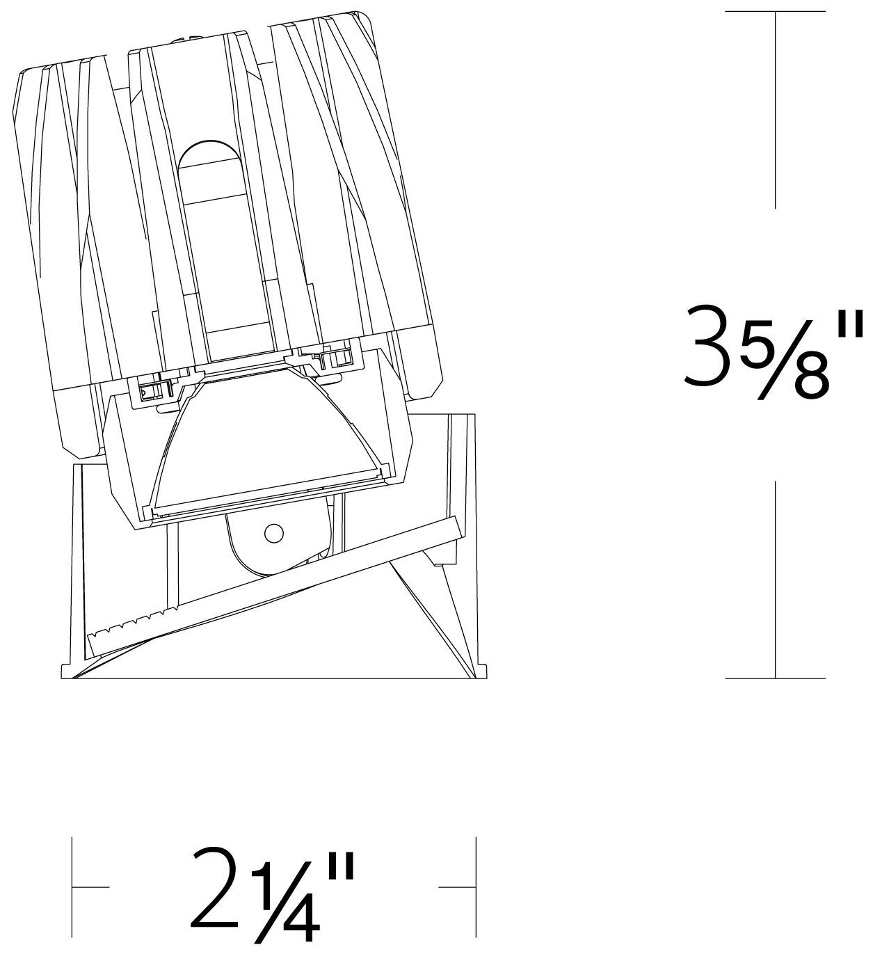 Thumbnail4 of FQ 3.63"H x 2.25"W 1-Light 2" LED in Black more views