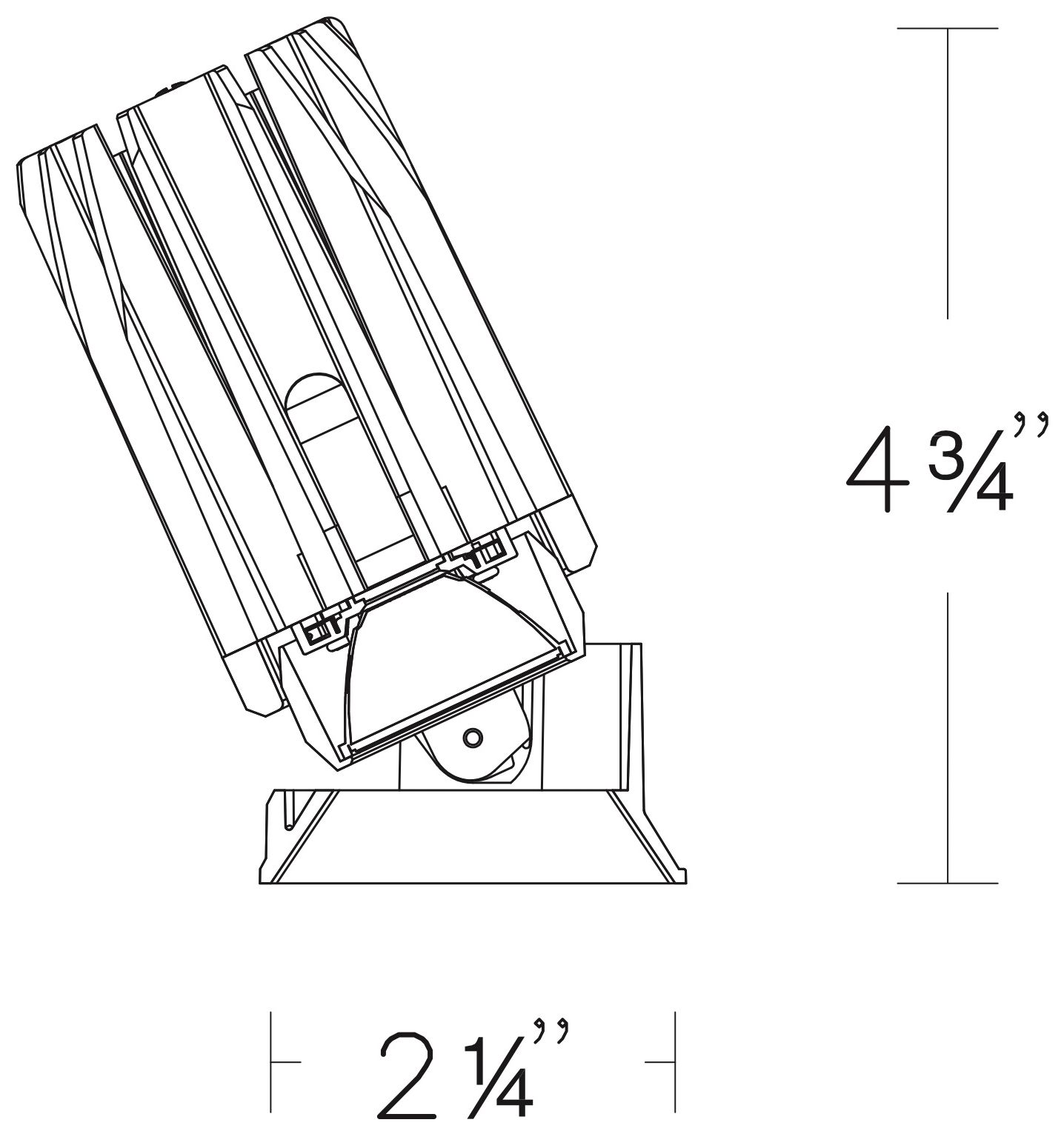 Image 6 FQ 4.75"H x 2.25"W 1-Light 2" LED in Black more views