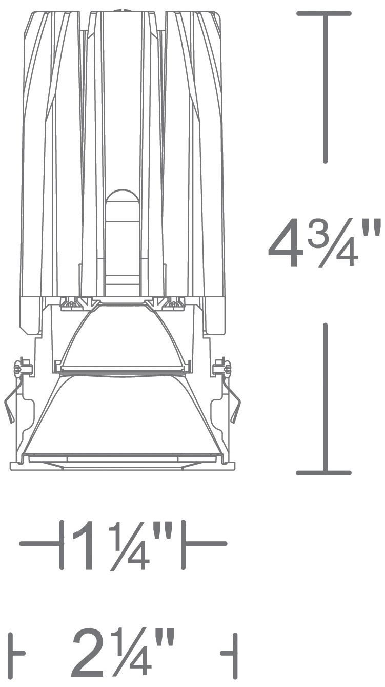 Image 5 FQ 4.75"H x 2.25"W 1-Light 2" LED in Black more views