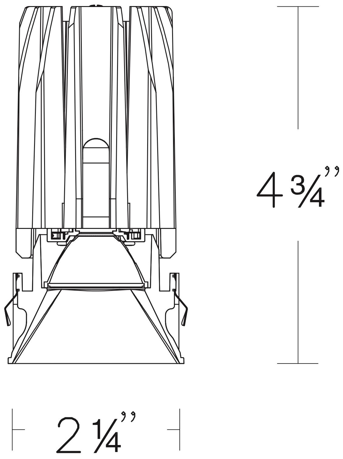 Image 6 FQ 4.75"H x 2.25"W 1-Light 2" LED in Dark Bronze more views