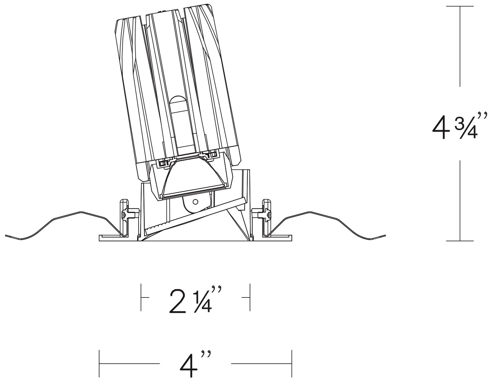 Image 4 FQ 4.75"H x 4"W 1-Light 2" LED in Black more views