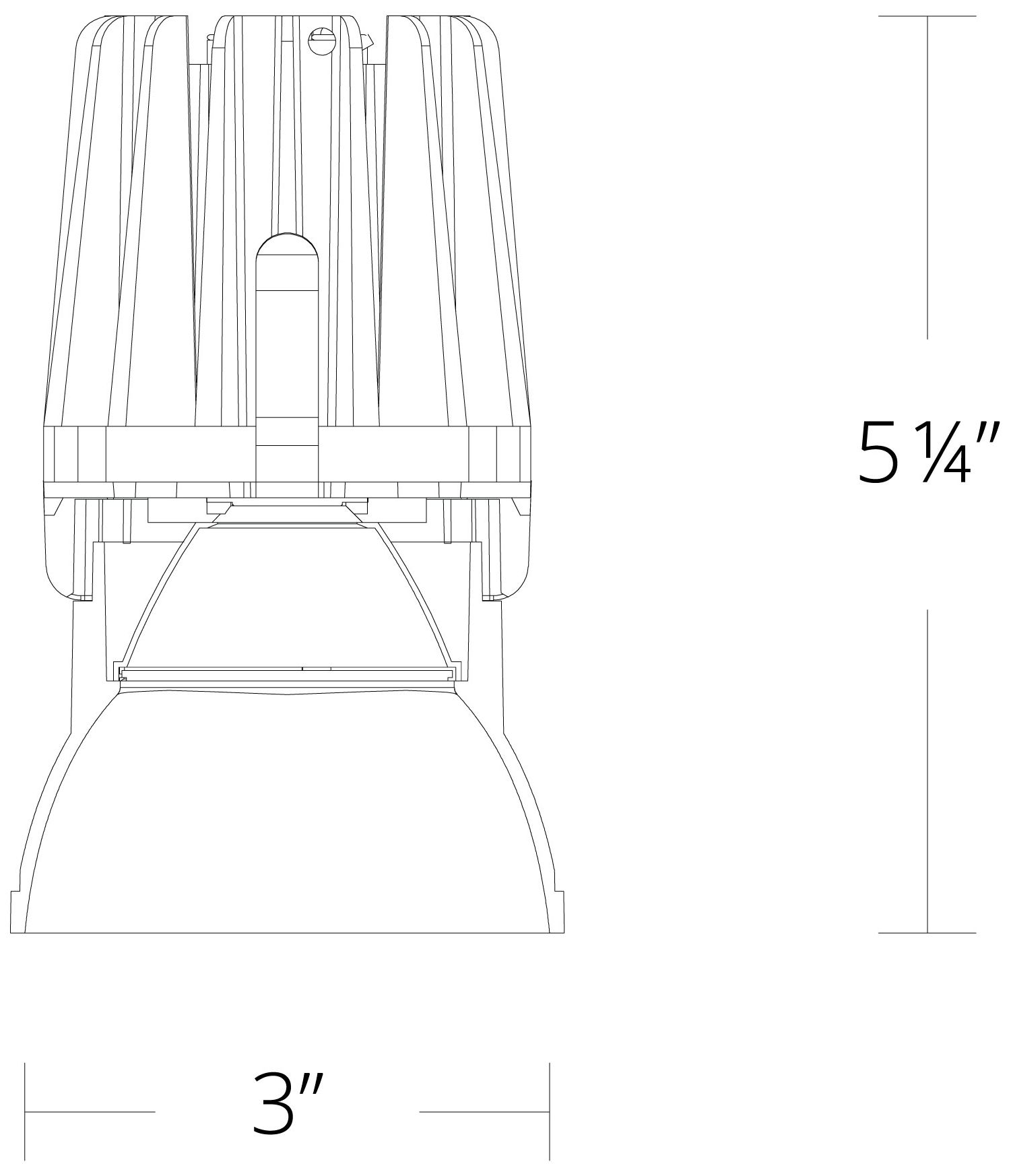 FQ 5.25"H x 3"W 1-Light 4" LED in Haze