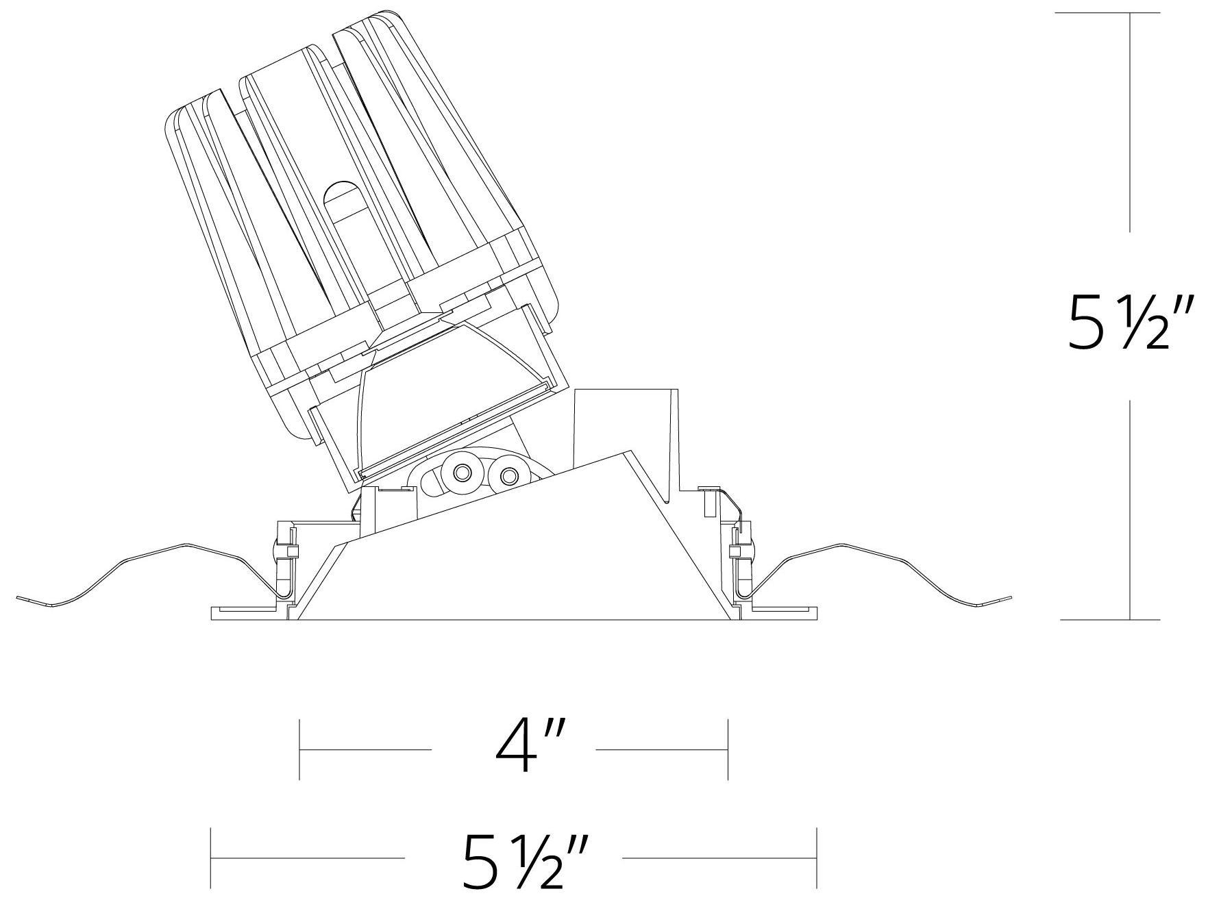Image 5 FQ 5.5"H x 5.5"W 1-Light 4" LED in Black more views