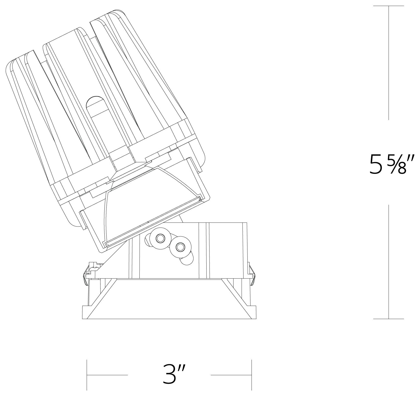 Image 5 FQ 5.63"H x 3"W 1-Light 4" LED in Black more views